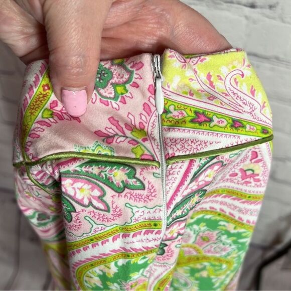 Chadwicks Paisley Midi Skirt - Pink, Green, Yellow - Picture 8 of 8
